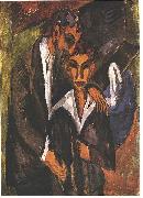 Ernst Ludwig Kirchner Graef and friend Germany oil painting artist